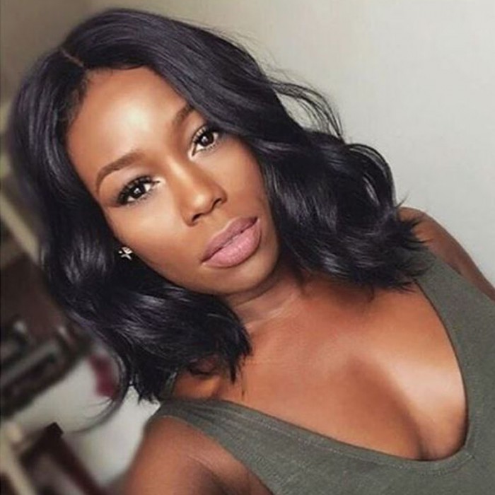 human hair lace front wigs for black women